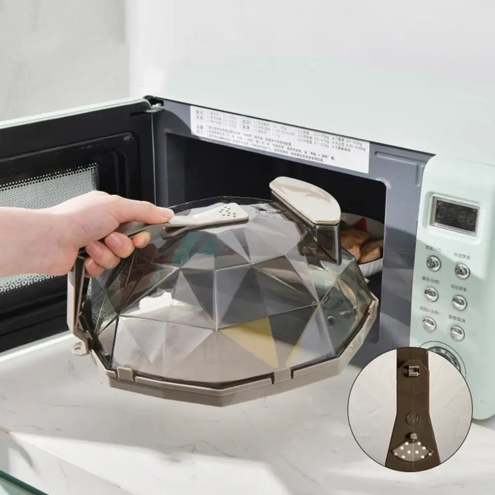 Microwave Splash Cover with Steam Vent
